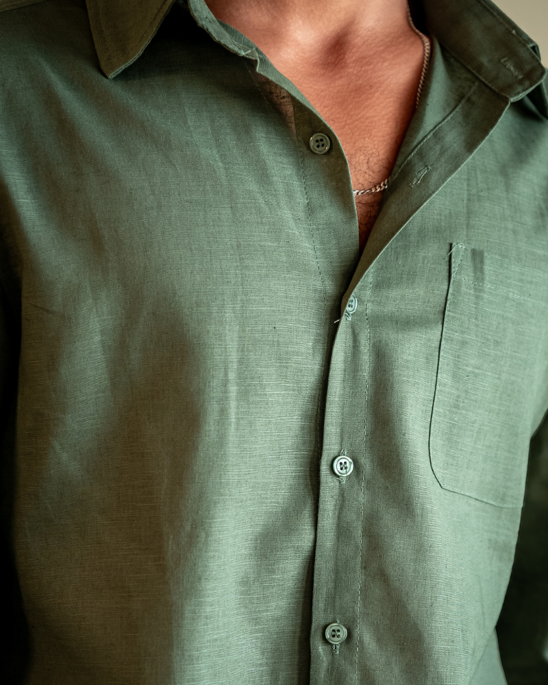 Thamestrade Linen Set Long Sleeve