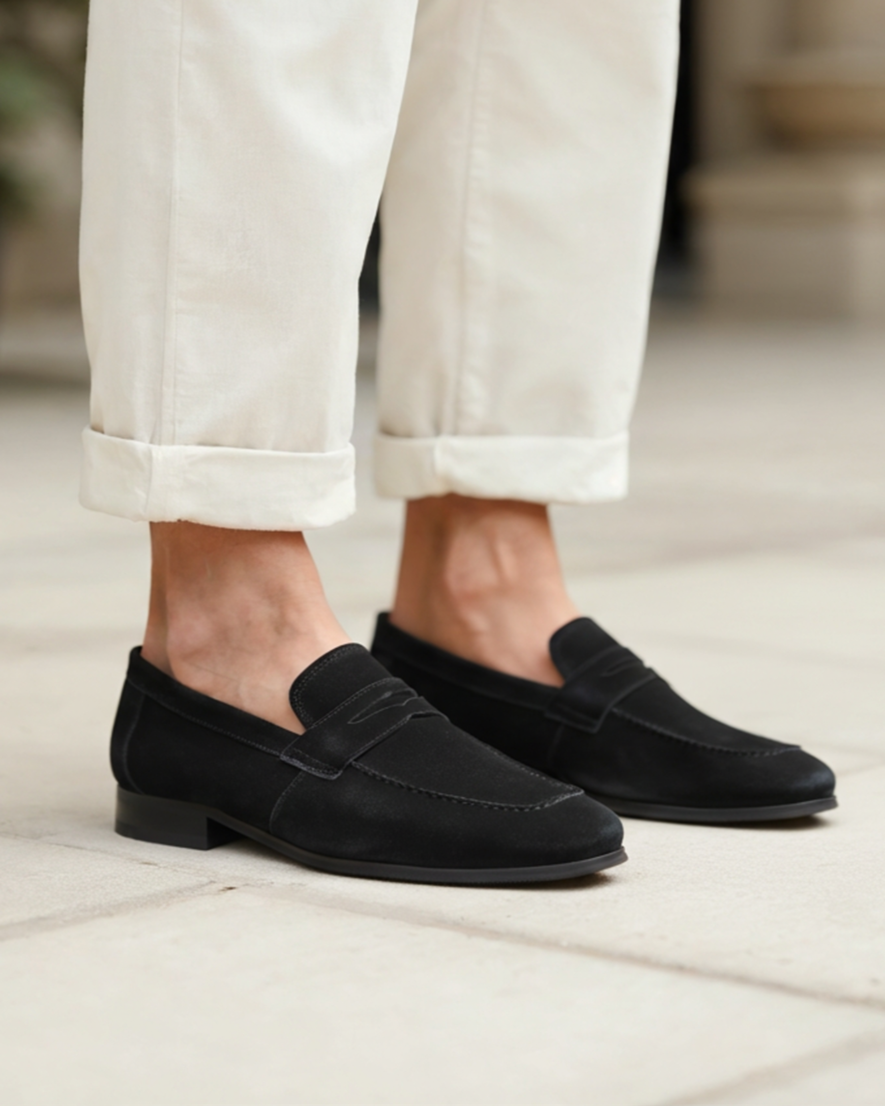 Thamestrade Suede Penny Loafers