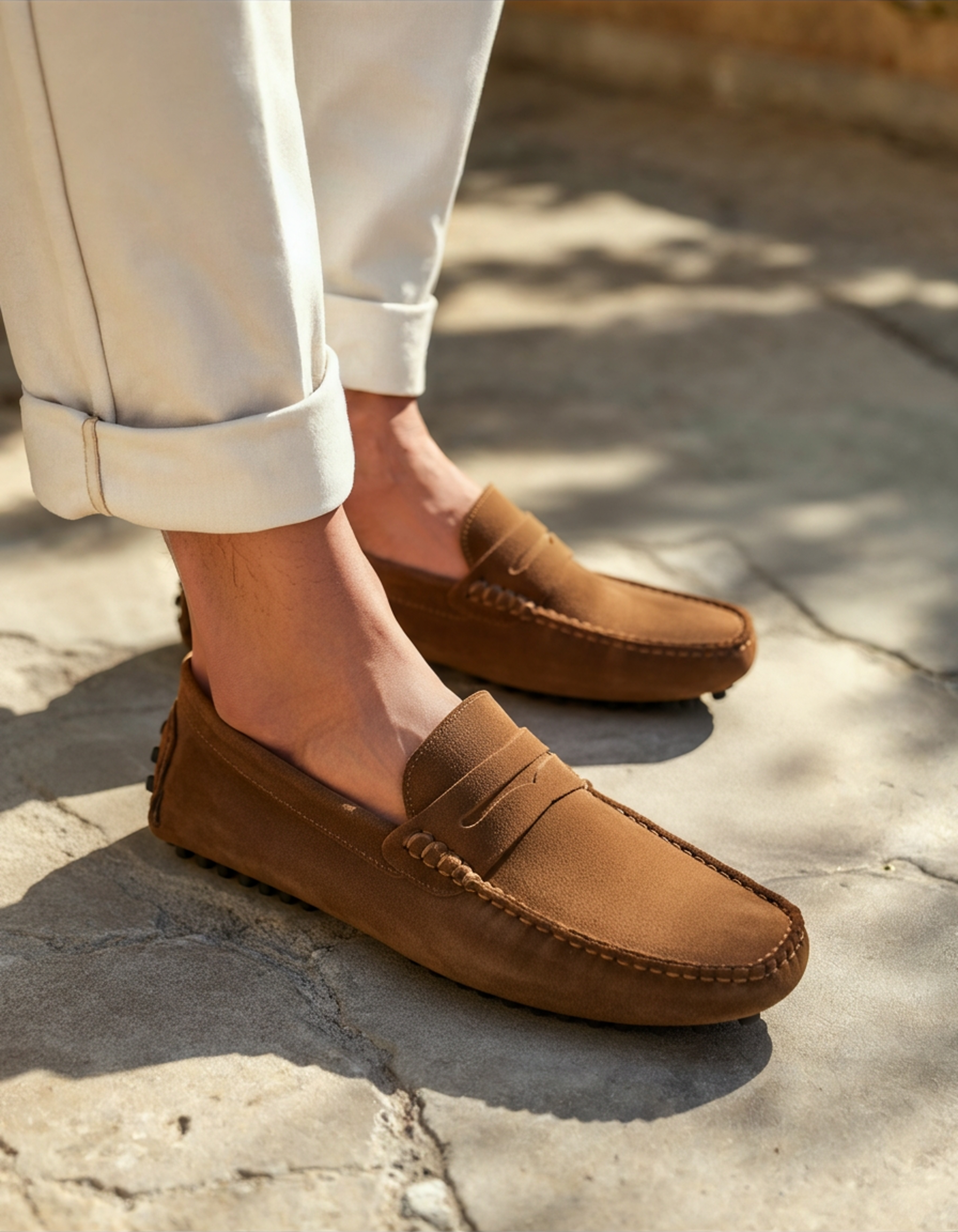 Thamestrade Suede Driver Moccasins