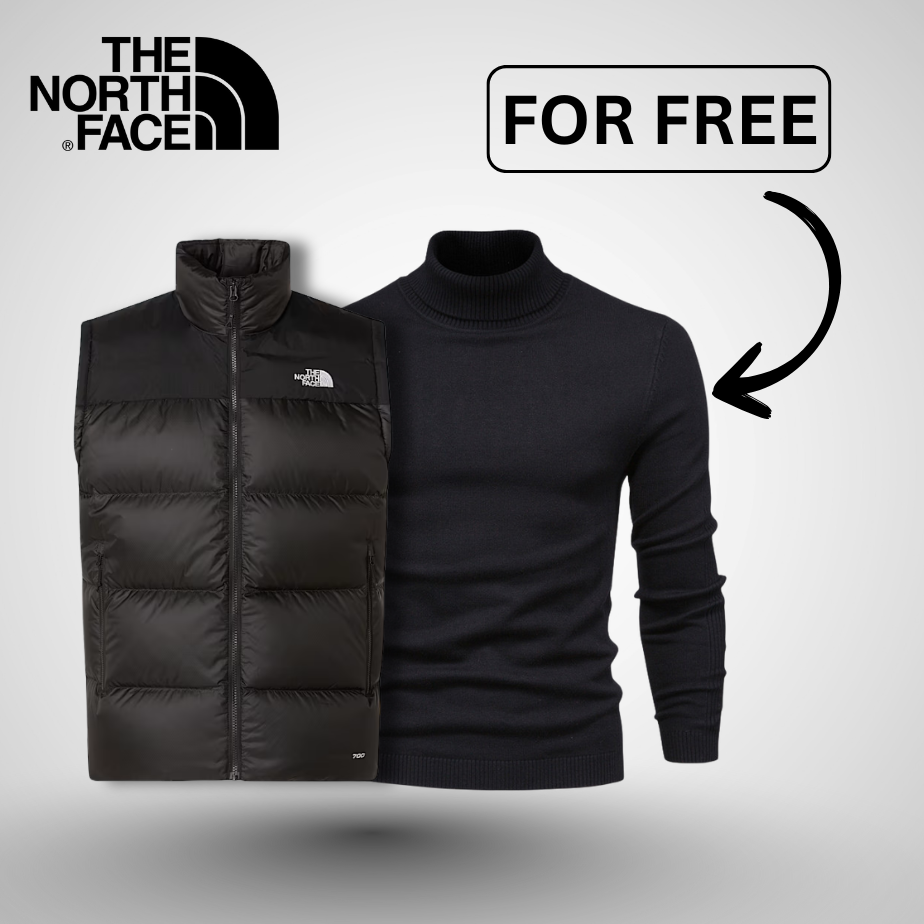 TNF 700-Fill Down Gilet with Free Roll Neck