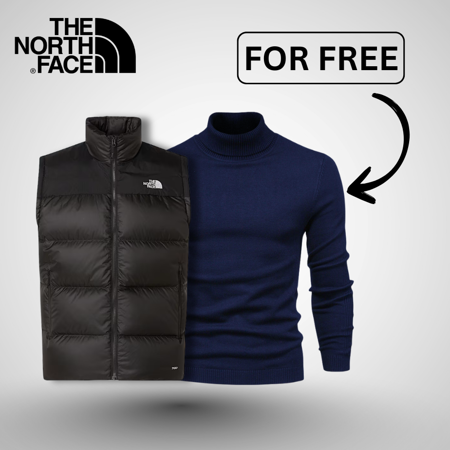 TNF 700-Fill Down Gilet with Free Roll Neck
