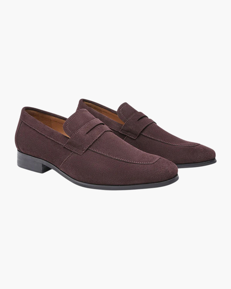 Thamestrade  Suede Penny Loafers