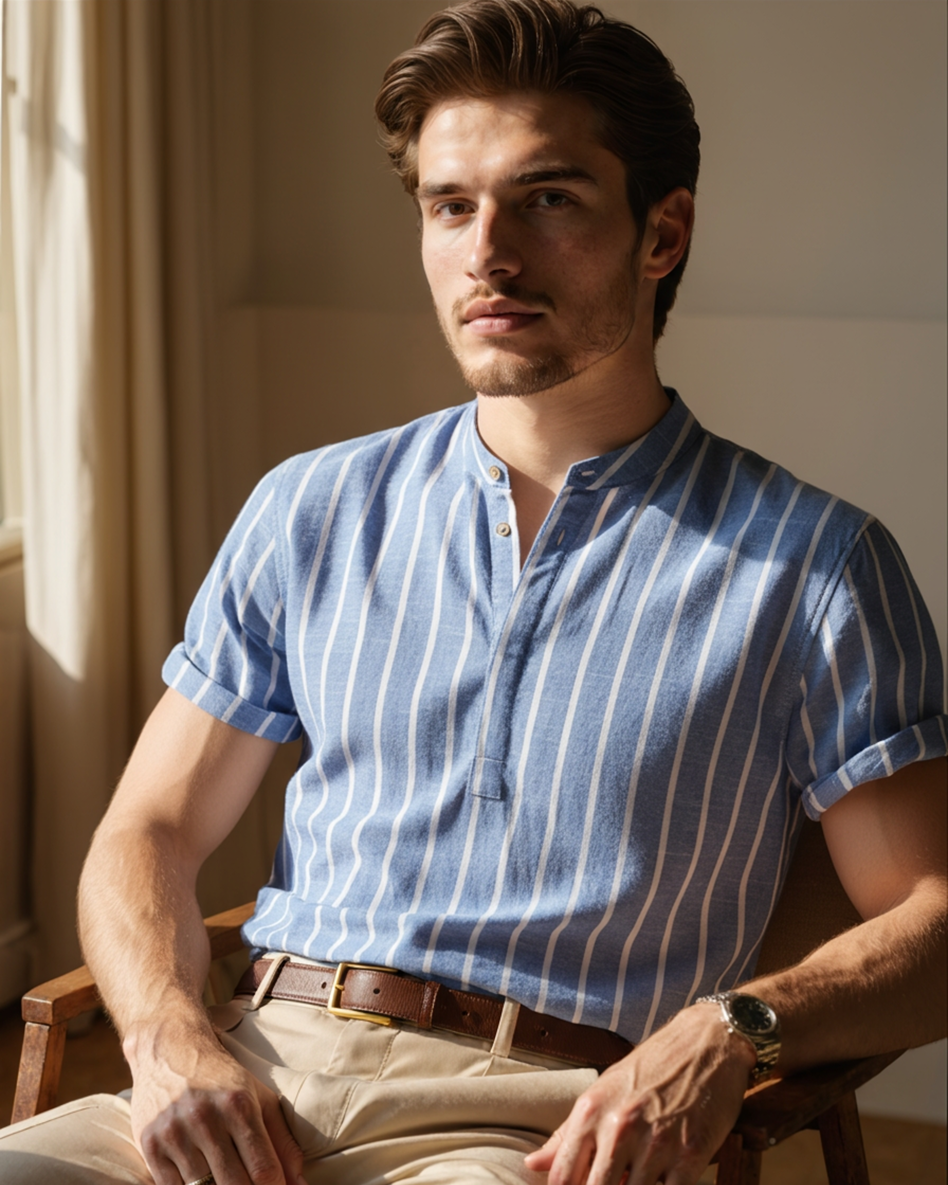 Bari Marine Polo in Organic Cotton