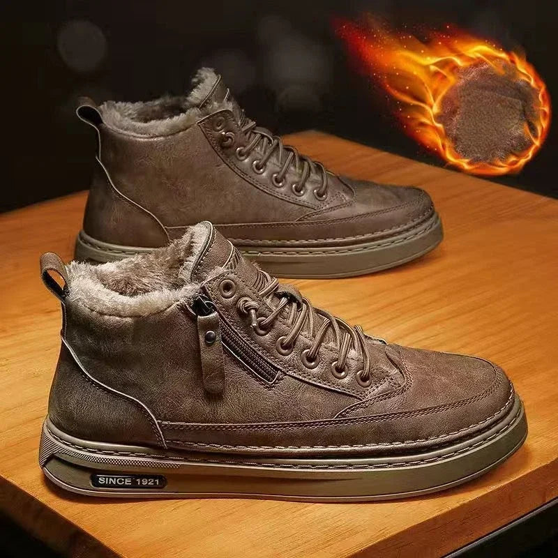Retro Elegance Snow Boots