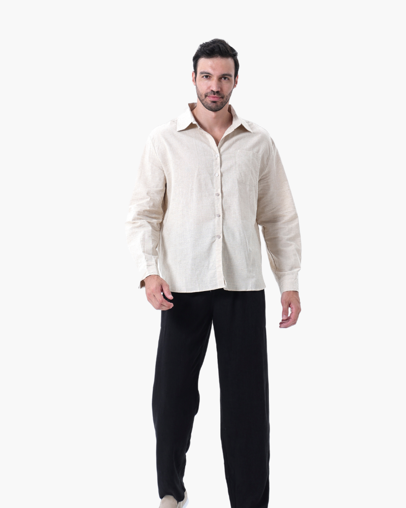 Thamestrade Linen Set Long Sleeve